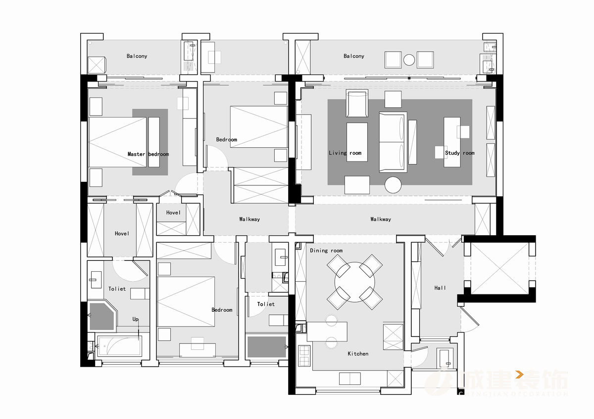 1561621902872109.jpg 美式的舒適安穩(wěn)-杭州公館165方家裝案例