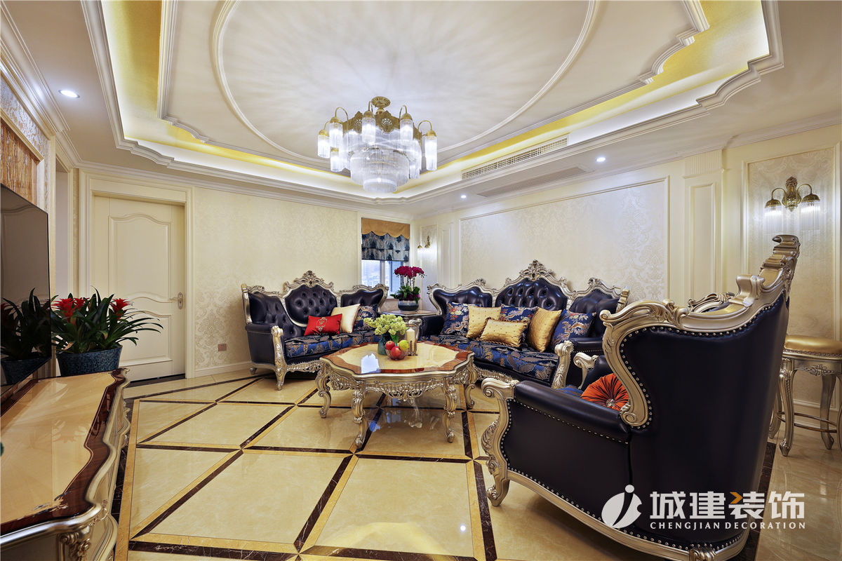 杭州河濱公寓200方別墅裝修案例