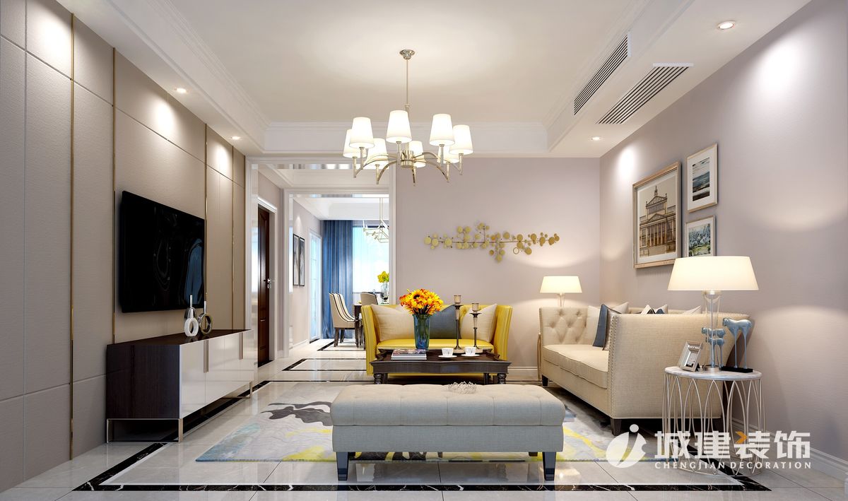 德信東宸130平方四室效果圖 德信東宸130平方四室效果圖