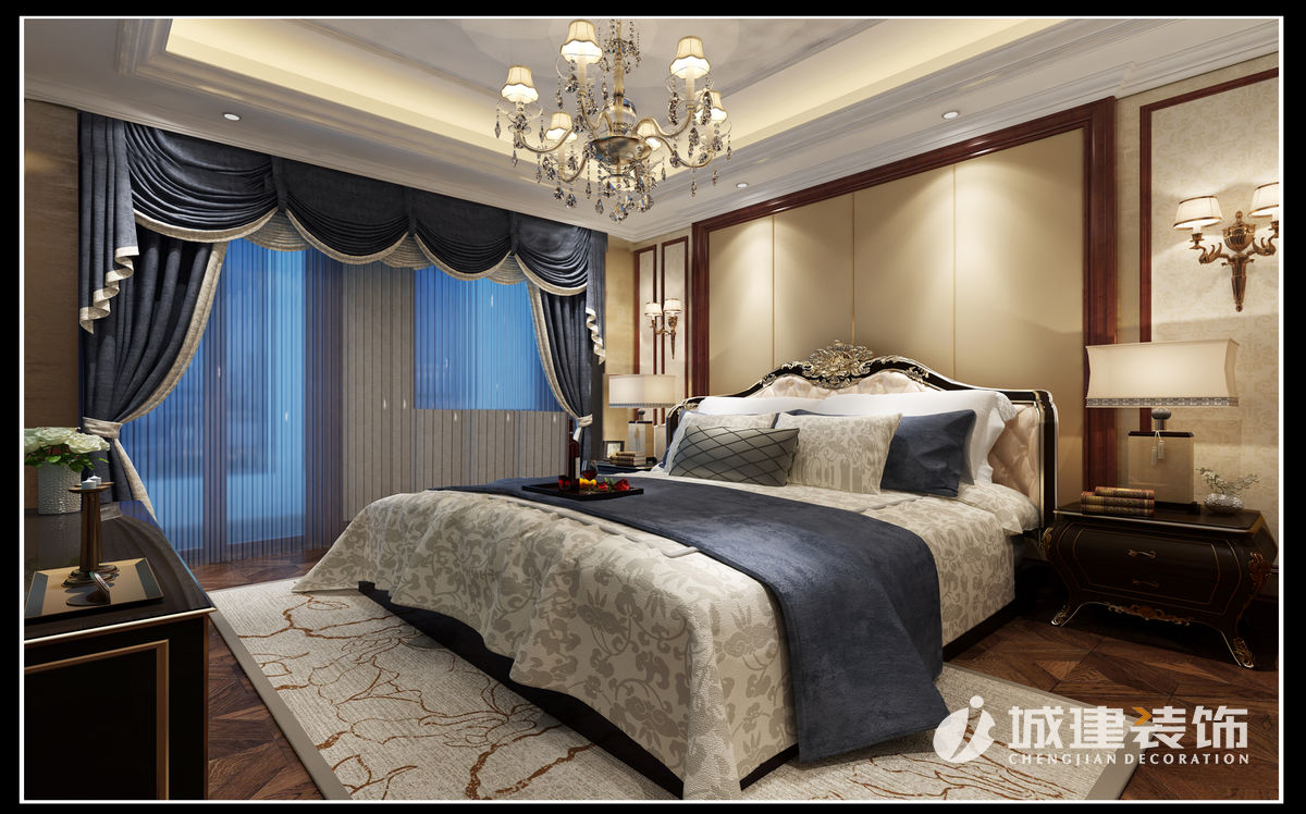 河濱公寓220方歐式別墅裝修效果圖