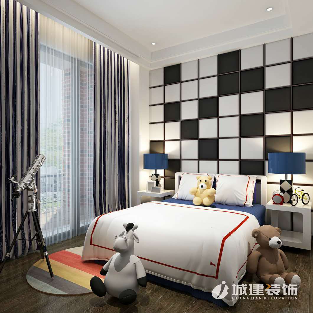 東方郡128方四室裝修效果圖