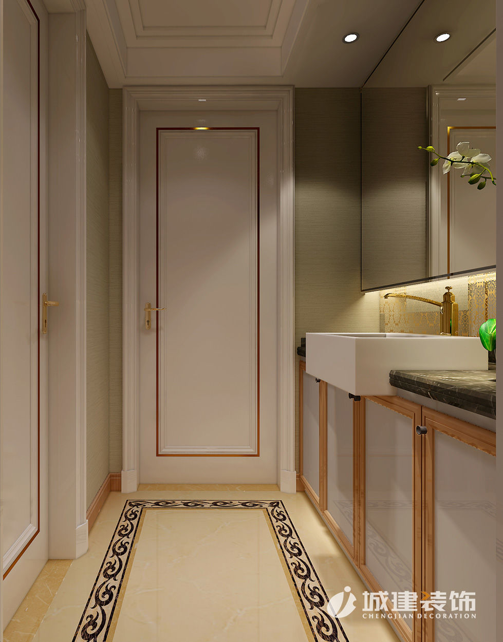 東方郡128方四室裝修效果圖