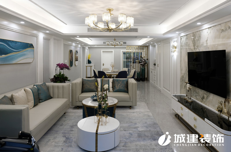 柳營花園190平米現(xiàn)代輕奢風格裝修案例圖 柳營花園190平米現(xiàn)代輕奢風格裝修案例圖